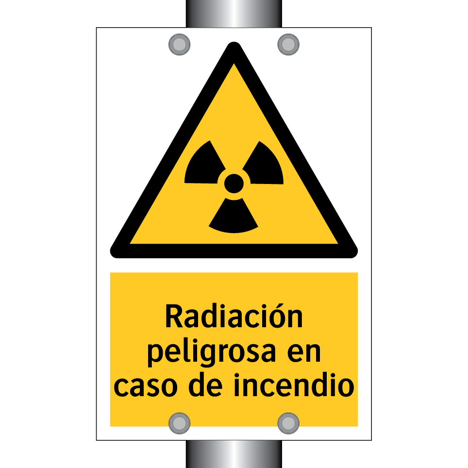 Radiación peligrosa en caso de incendio