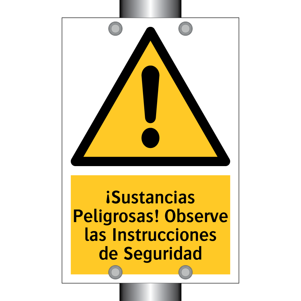 ¡Sustancias Peligrosas! Observe las Instrucciones de Seguridad