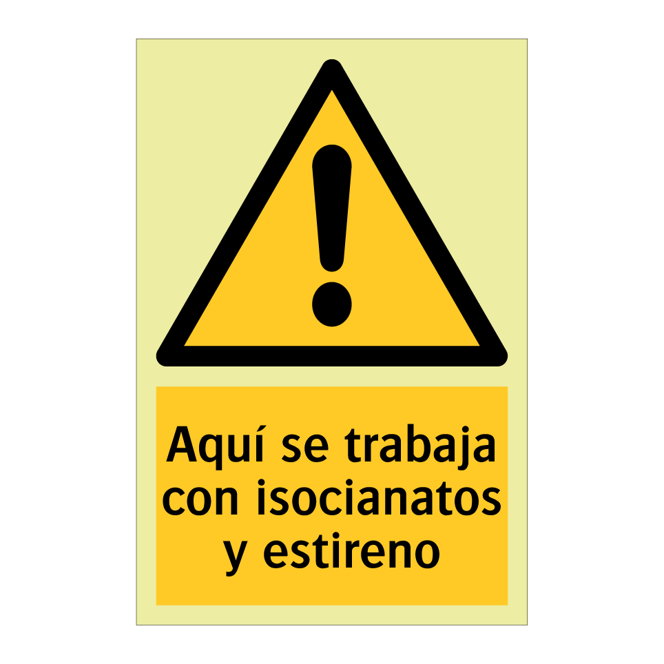 Aquí se trabaja con isocianatos y estireno
