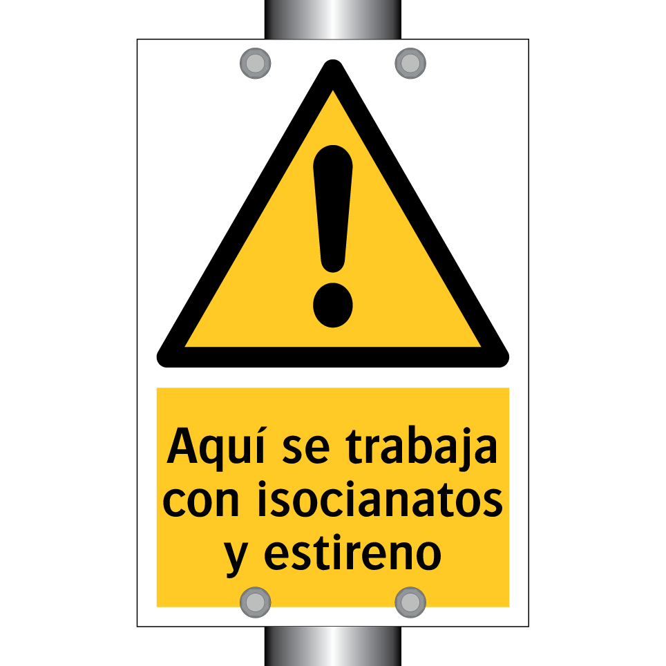 Aquí se trabaja con isocianatos y estireno
