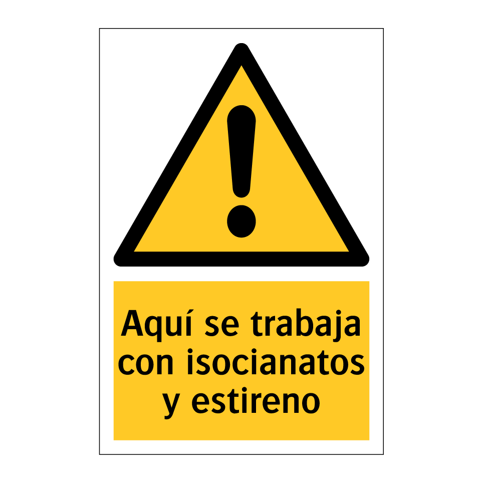 Aquí se trabaja con isocianatos y estireno
