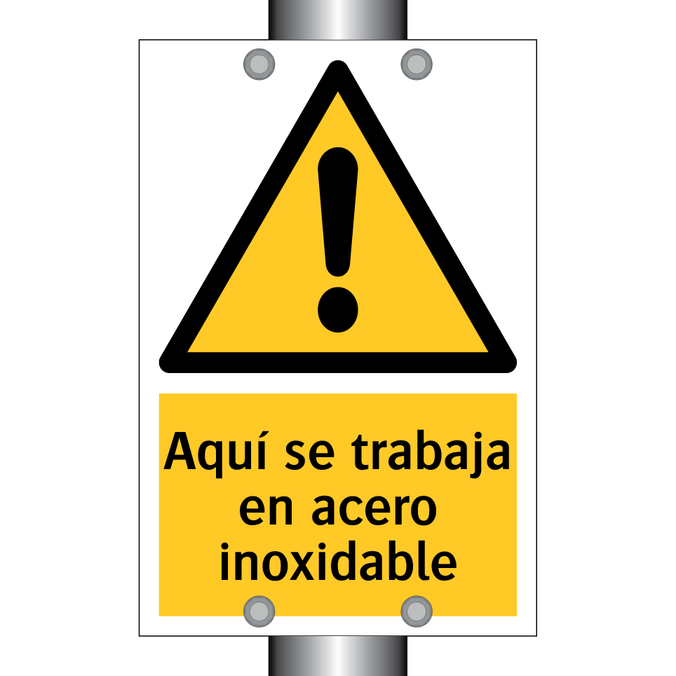 Aquí se trabaja en acero inoxidable