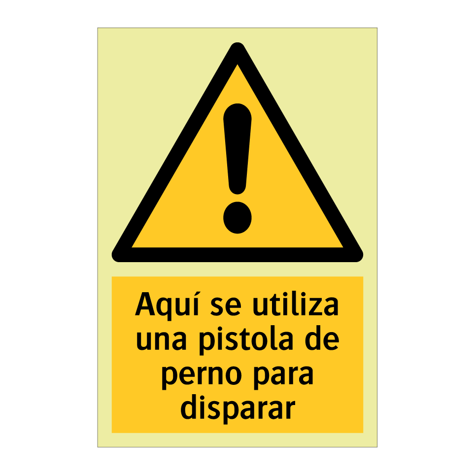 Aquí se utiliza una pistola de perno para disparar