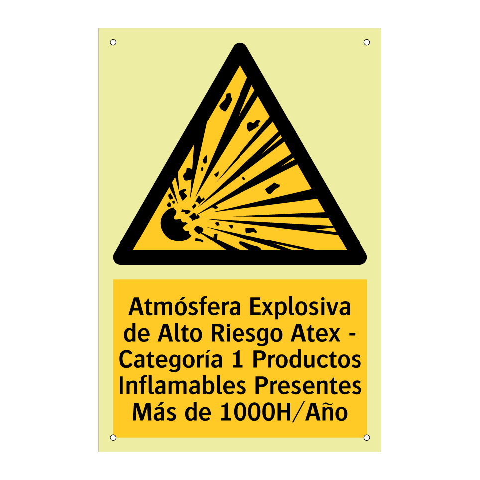 Atmósfera Explosiva de Alto Riesgo Atex - Categoría 1 Productos Inflamables Presentes Más de 1000H/Año