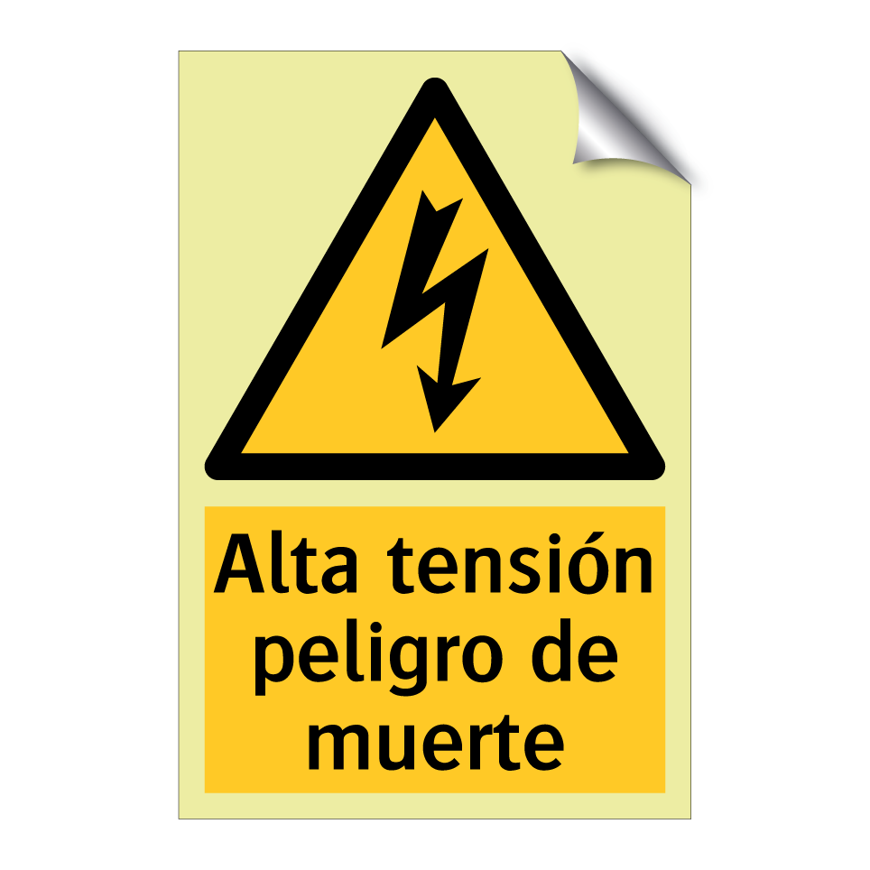 Alta tensión peligro de muerte