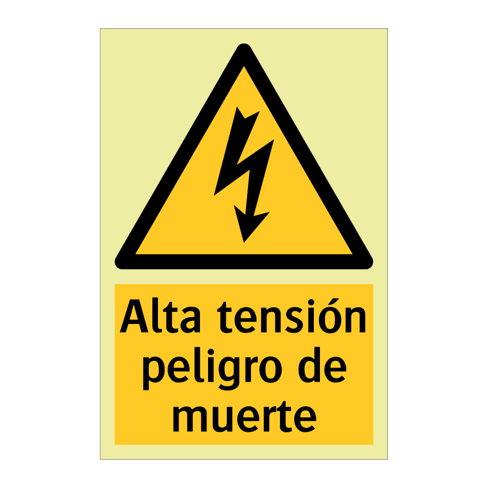 Alta tensión peligro de muerte