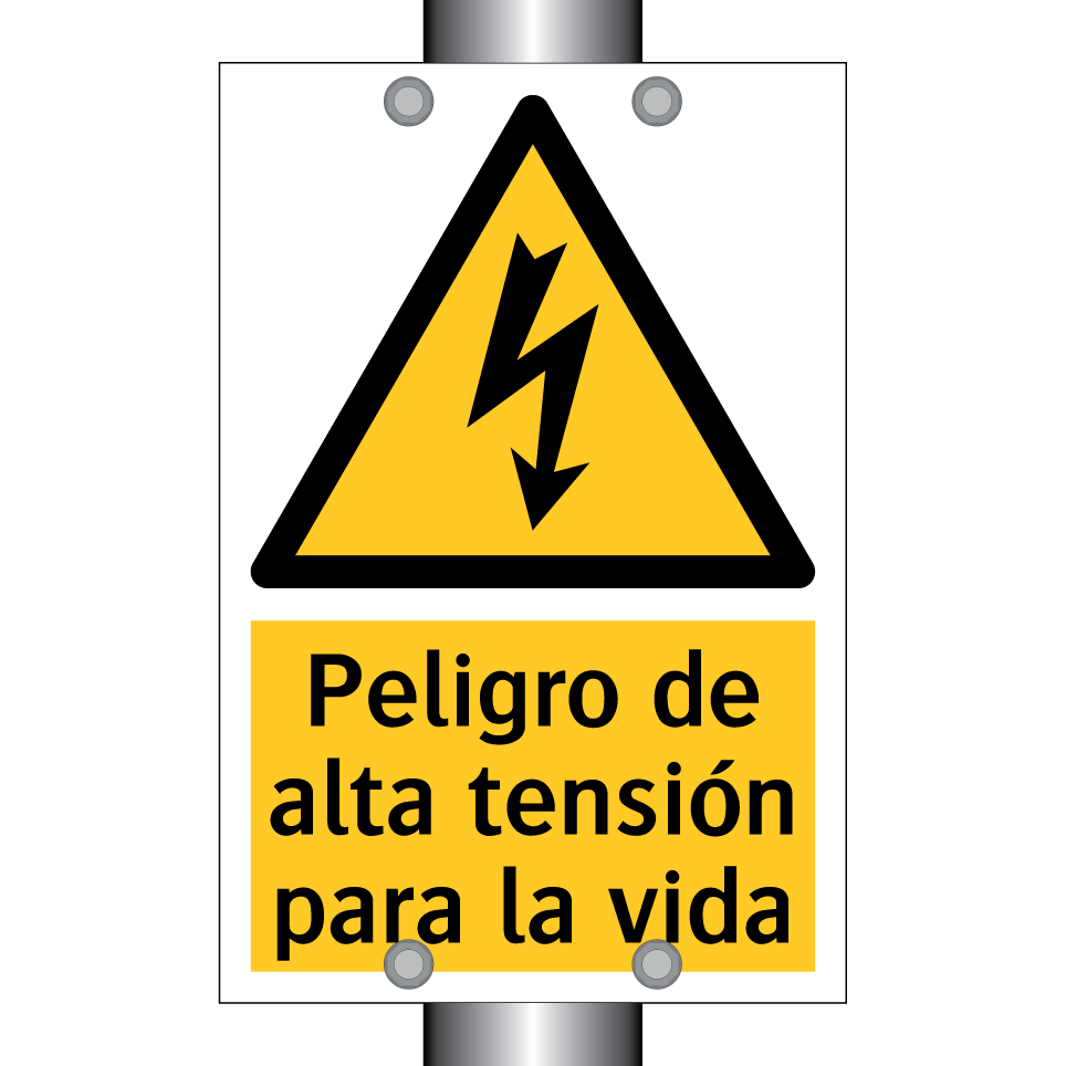 Peligro de alta tensión para la vida