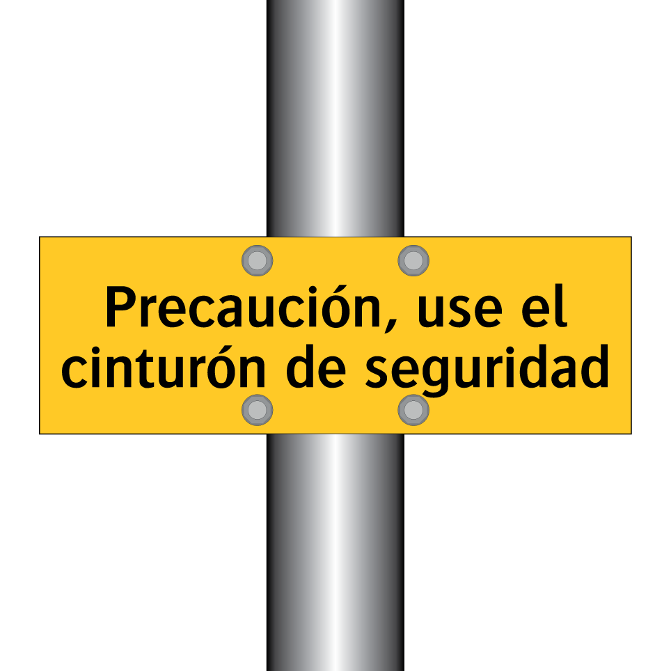Precaución, use el cinturón de seguridad