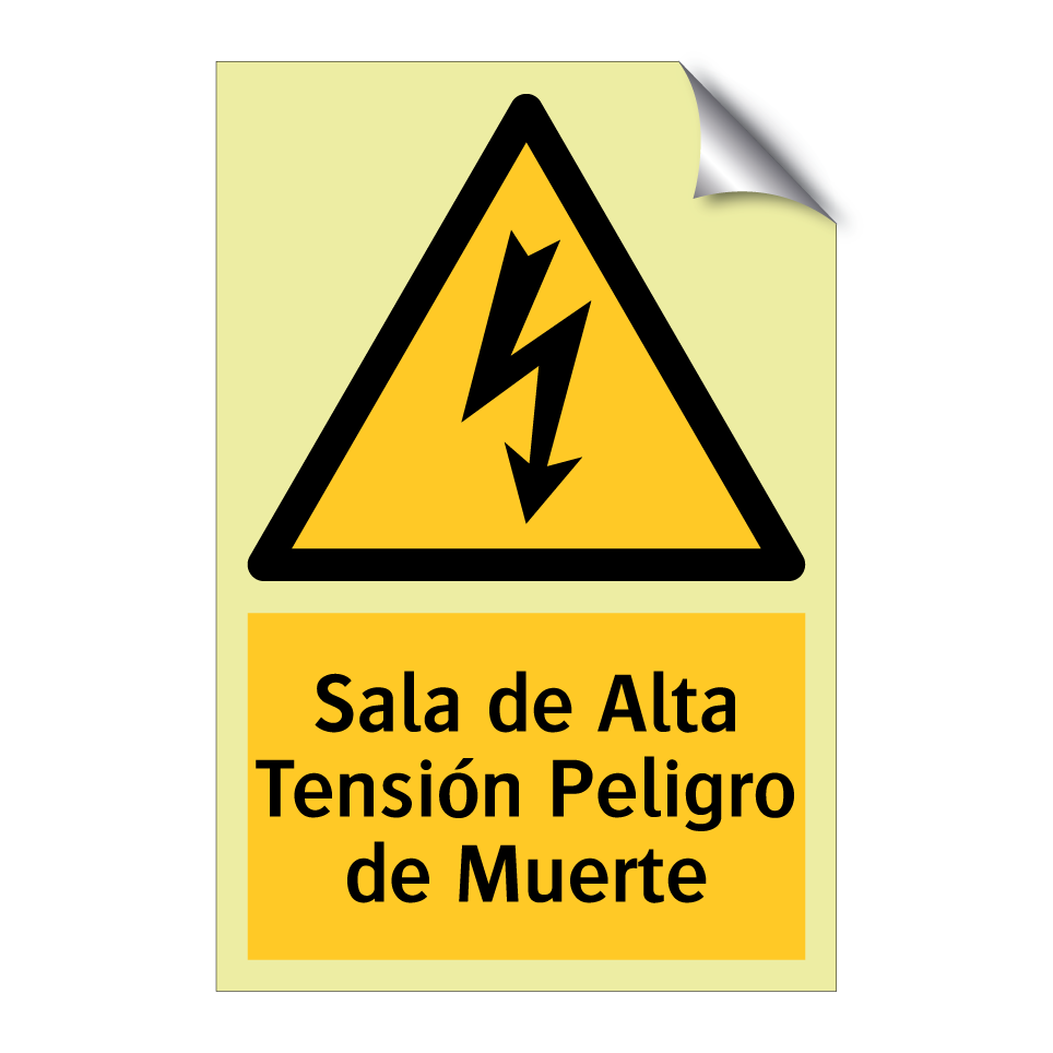 Sala de Alta Tensión Peligro de Muerte