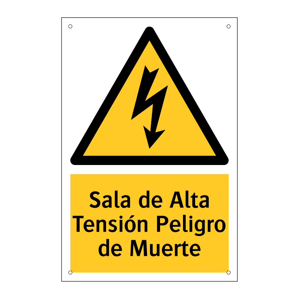 Sala de Alta Tensión Peligro de Muerte