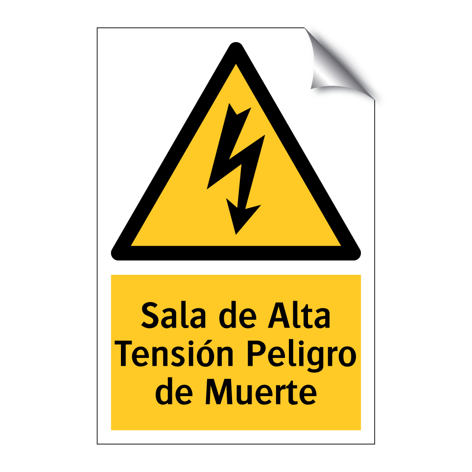 Sala de Alta Tensión Peligro de Muerte