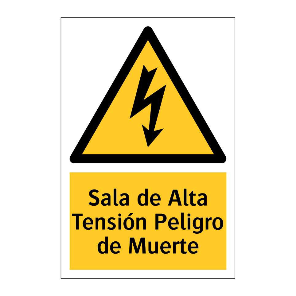 Sala de Alta Tensión Peligro de Muerte