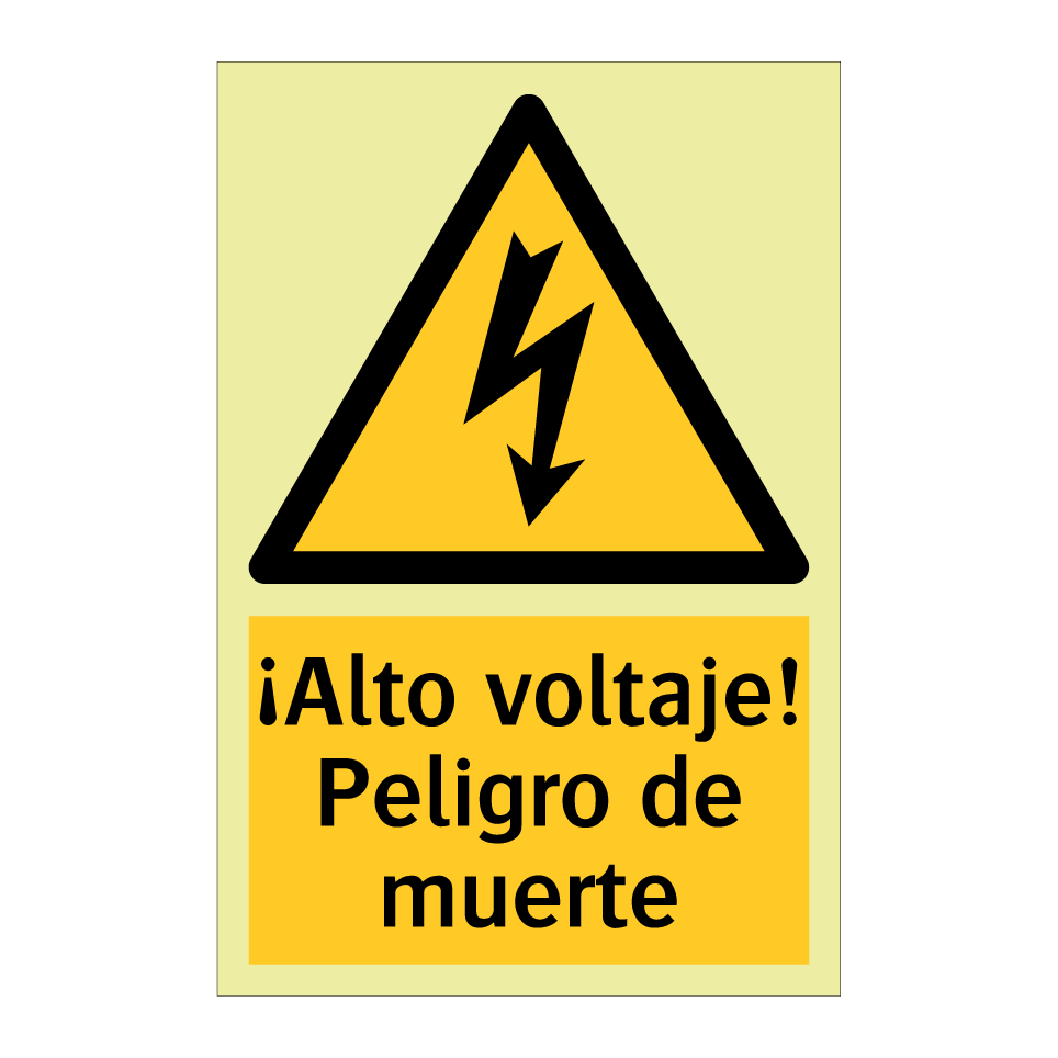 ¡Alto voltaje! Peligro de muerte