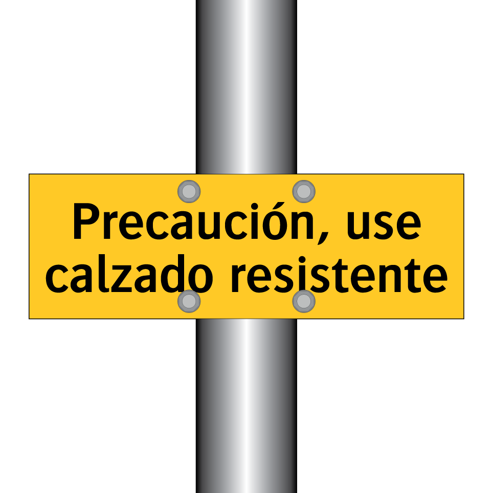 Precaución, use calzado resistente