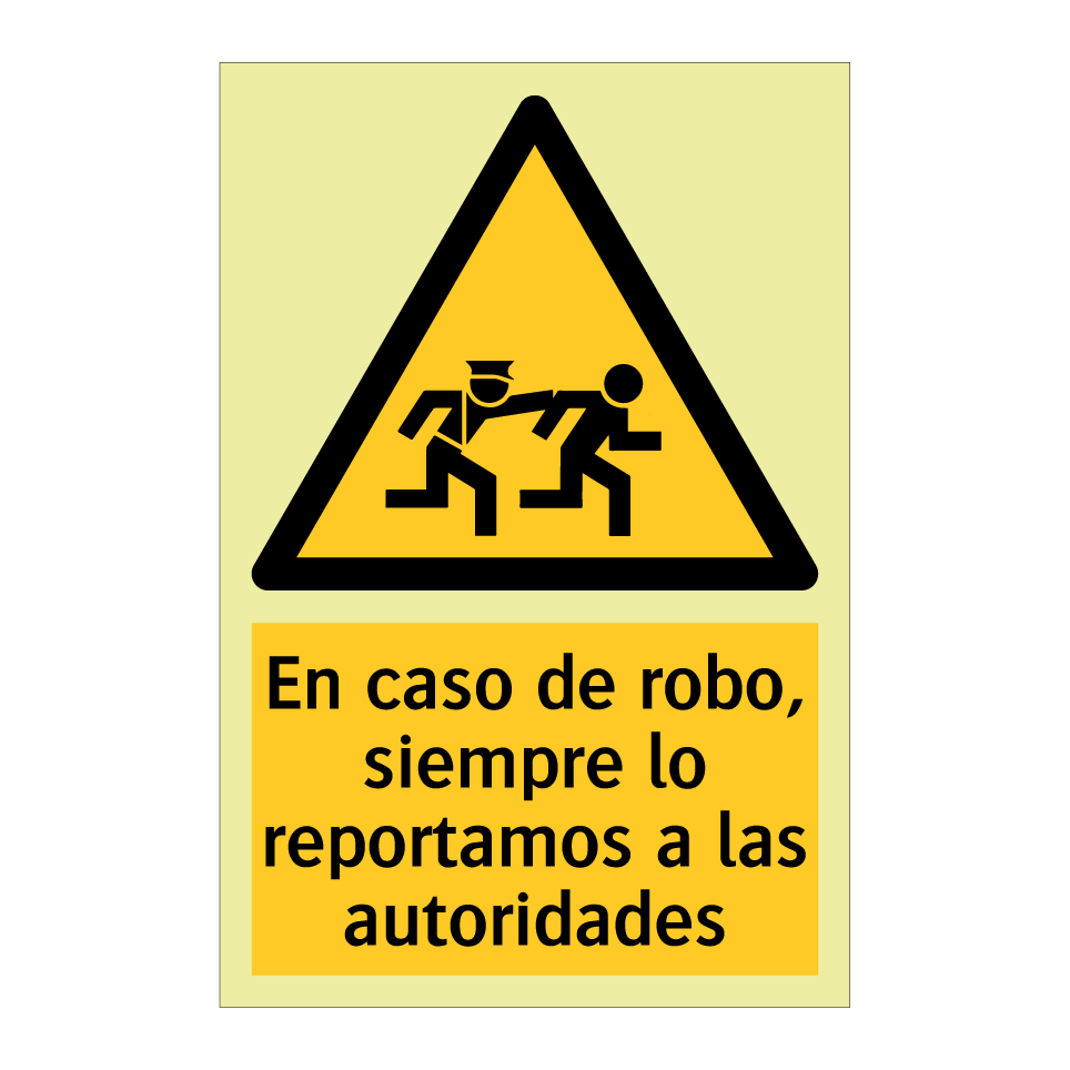 En caso de robo, siempre lo reportamos a las autoridades
