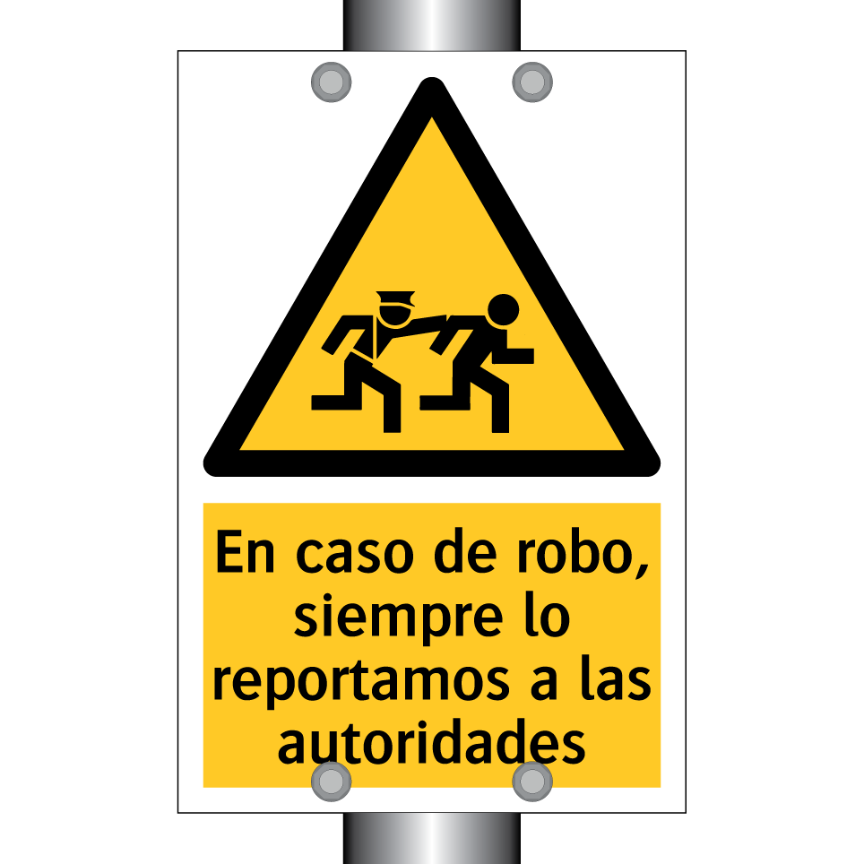 En caso de robo, siempre lo reportamos a las autoridades