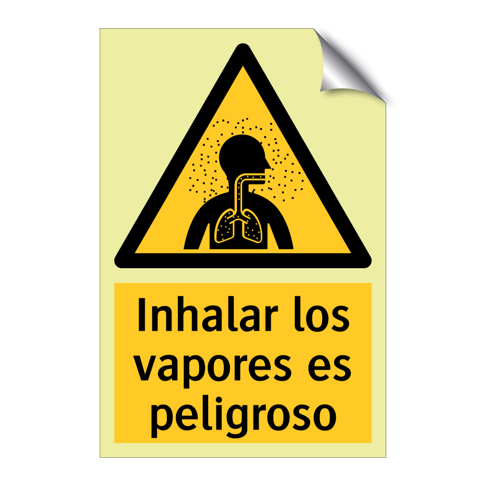 Inhalar los vapores es peligroso