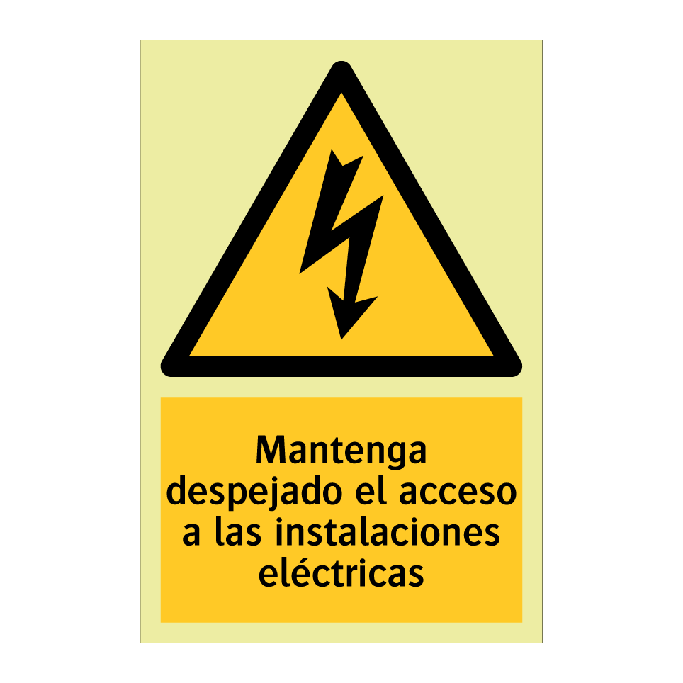 Mantenga despejado el acceso a las instalaciones eléctricas