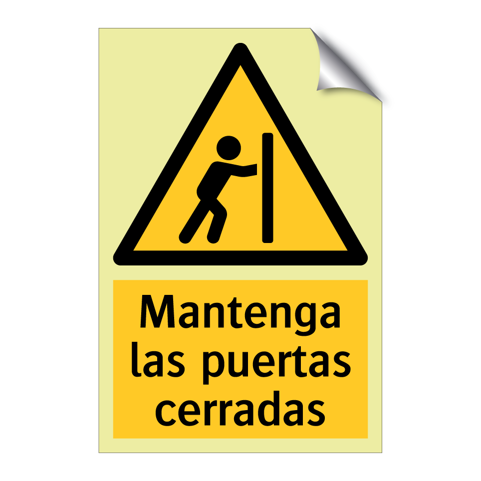 Mantenga las puertas cerradas