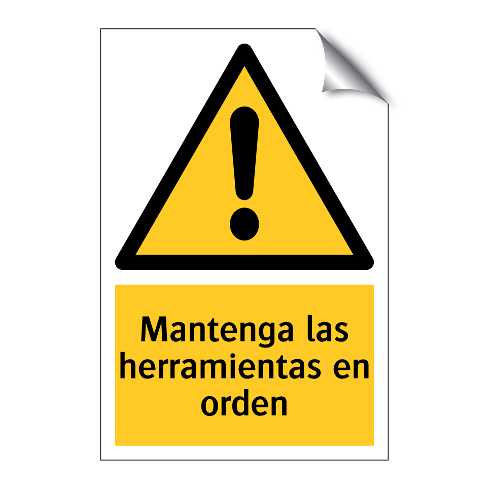 Mantenga las herramientas en orden