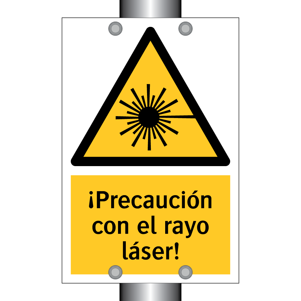 ¡Precaución con el rayo láser!