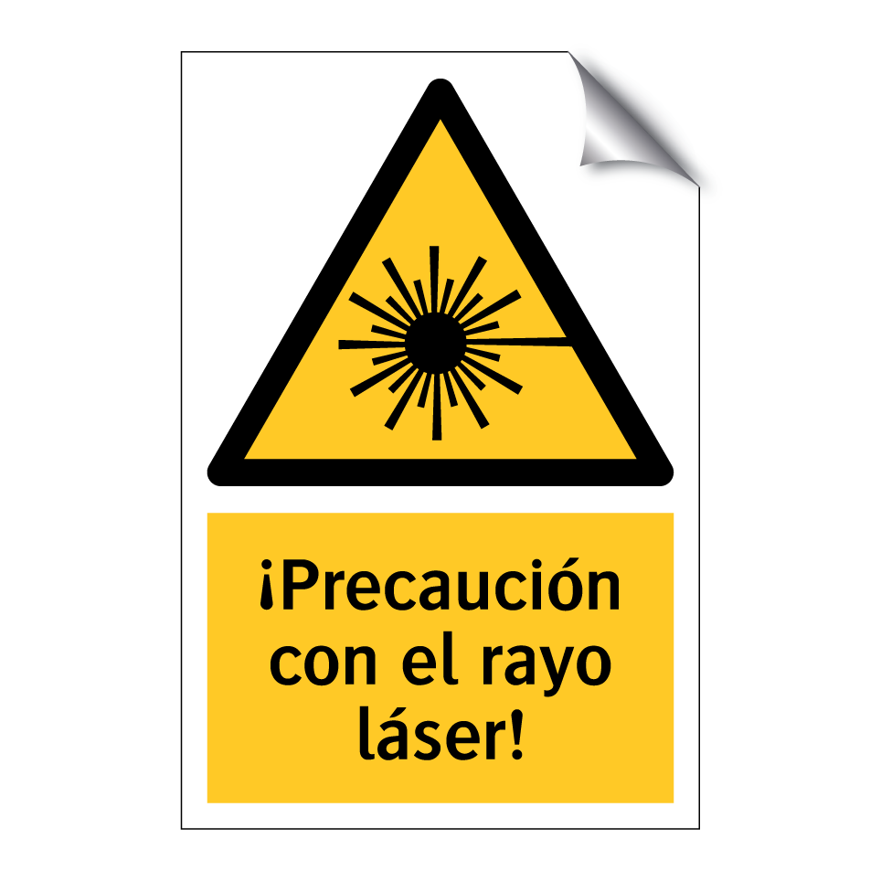 ¡Precaución con el rayo láser!