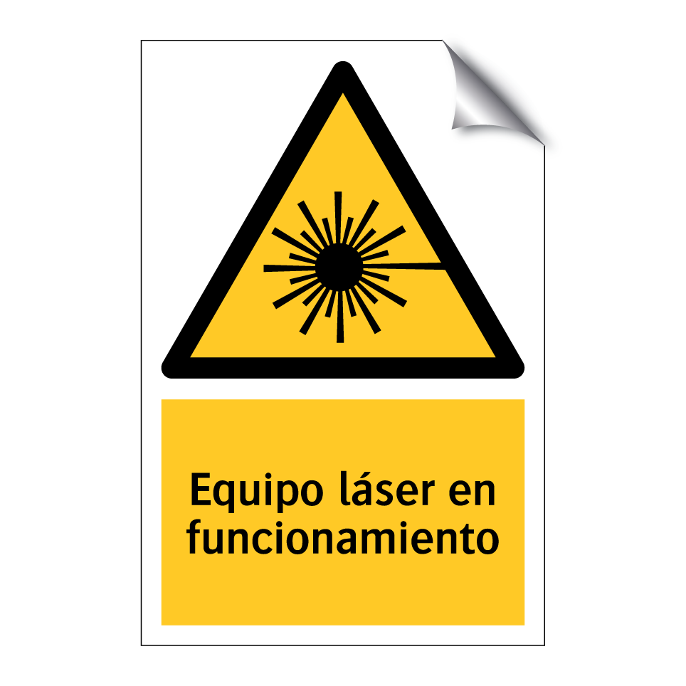 Equipo láser en funcionamiento