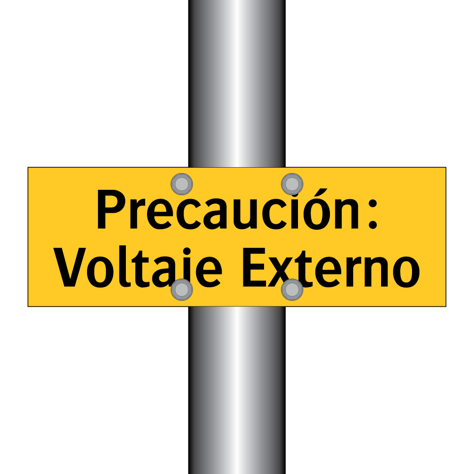 Precaución: Voltaje Externo