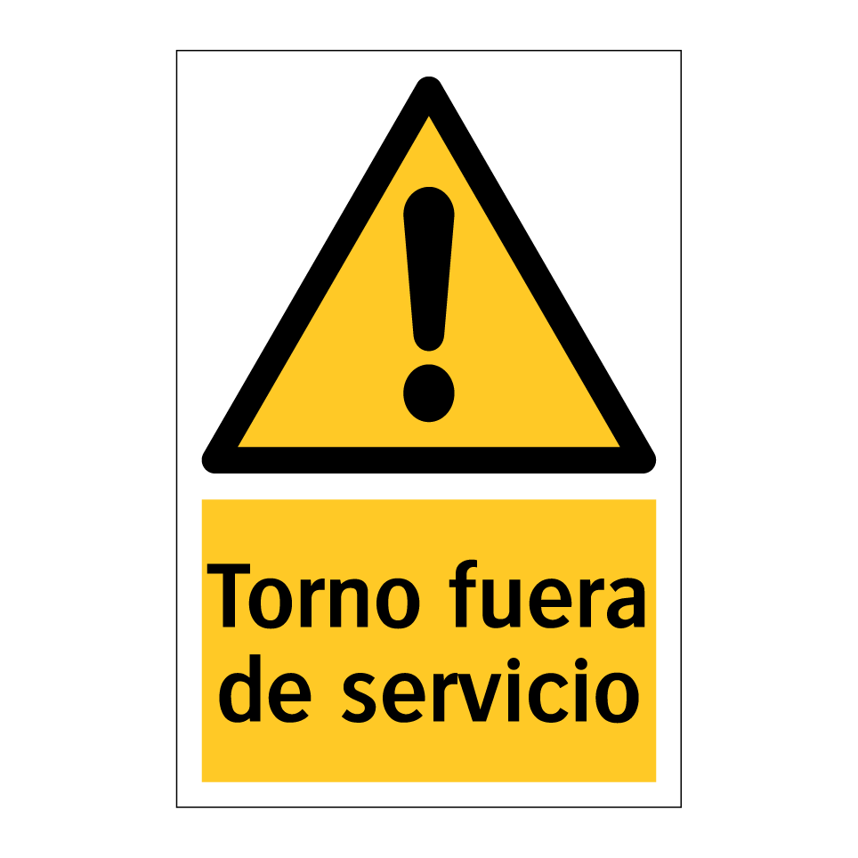 Torno fuera de servicio