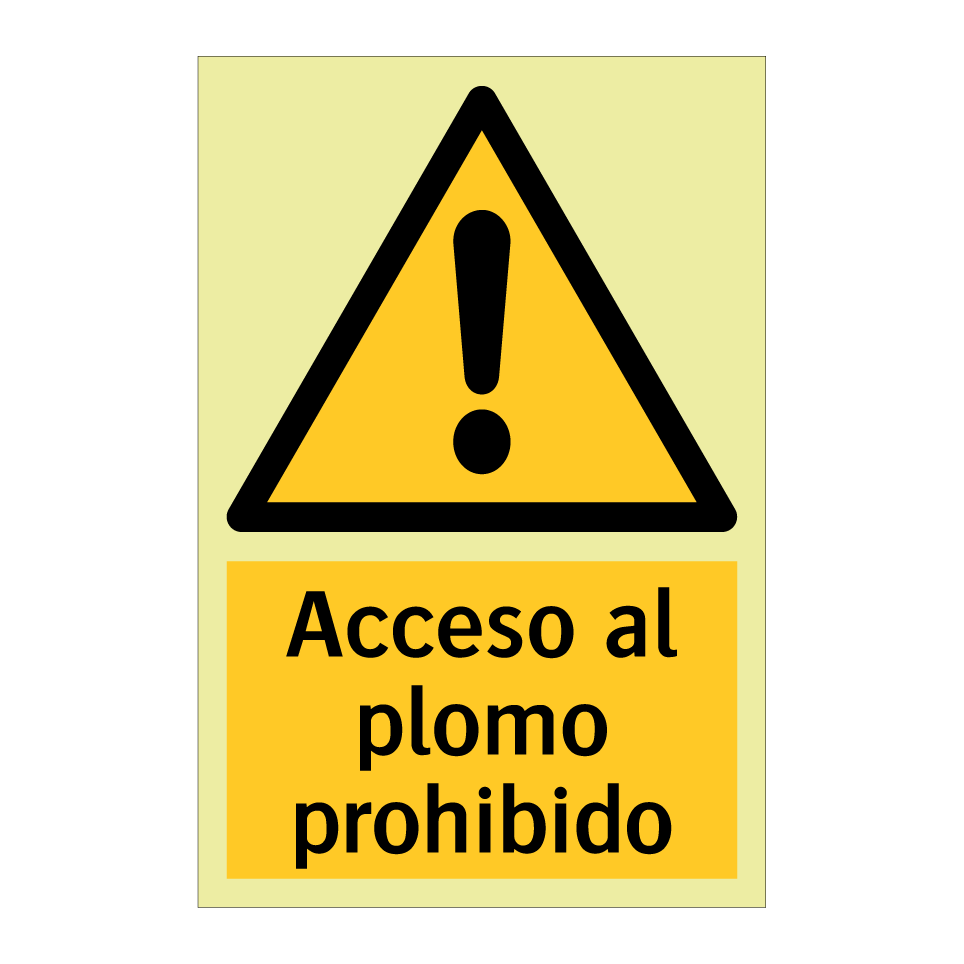 Acceso al plomo prohibido