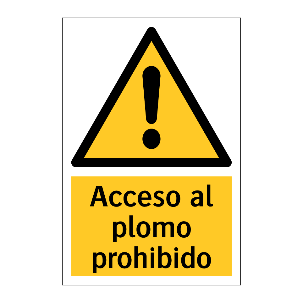 Acceso al plomo prohibido