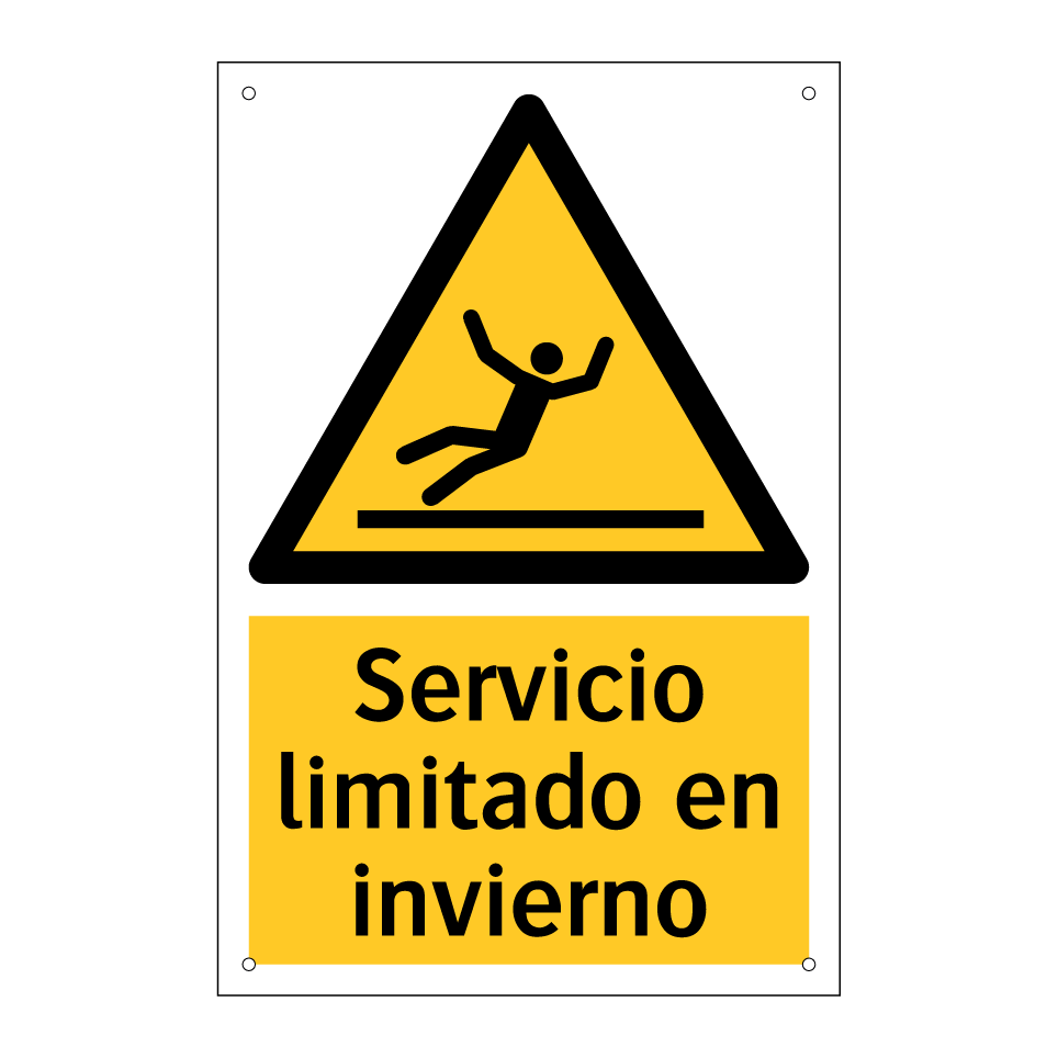 Servicio limitado en invierno