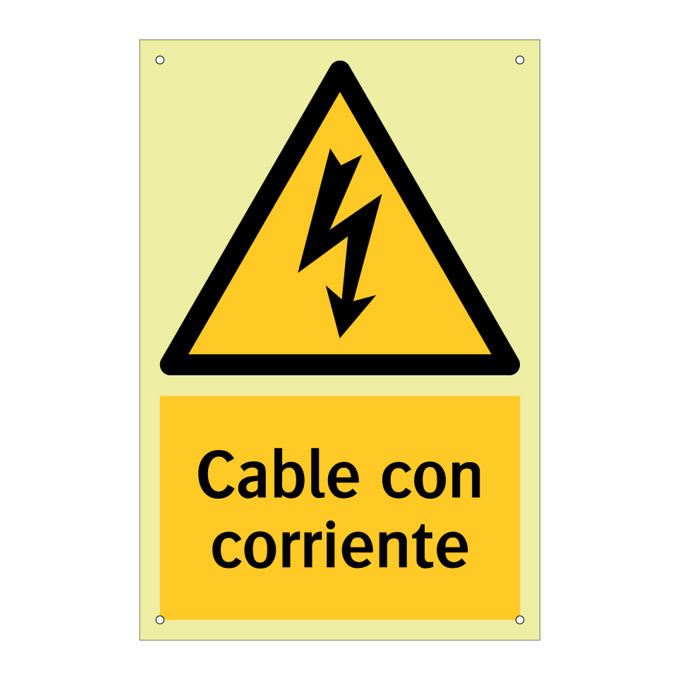 Cable con corriente