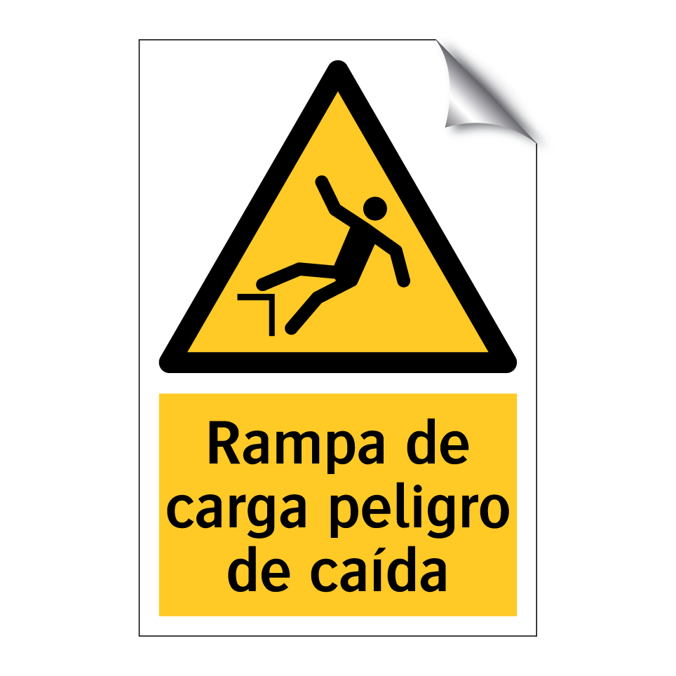 Rampa de carga peligro de caída