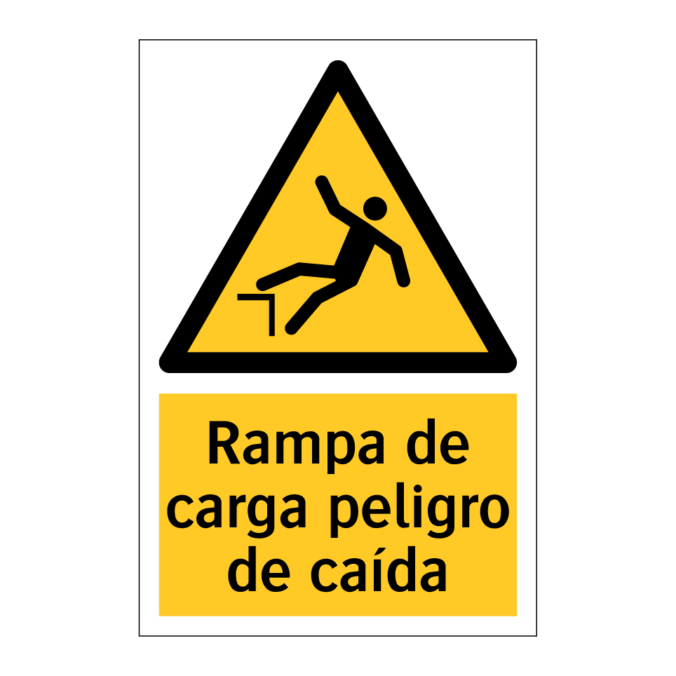 Rampa de carga peligro de caída