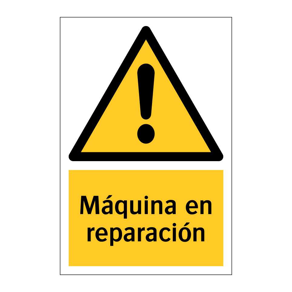 Máquina en reparación