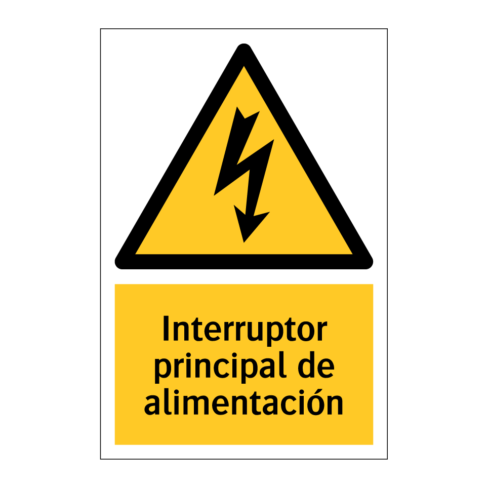 Interruptor principal de alimentación