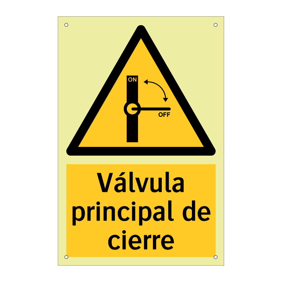 Válvula principal de cierre