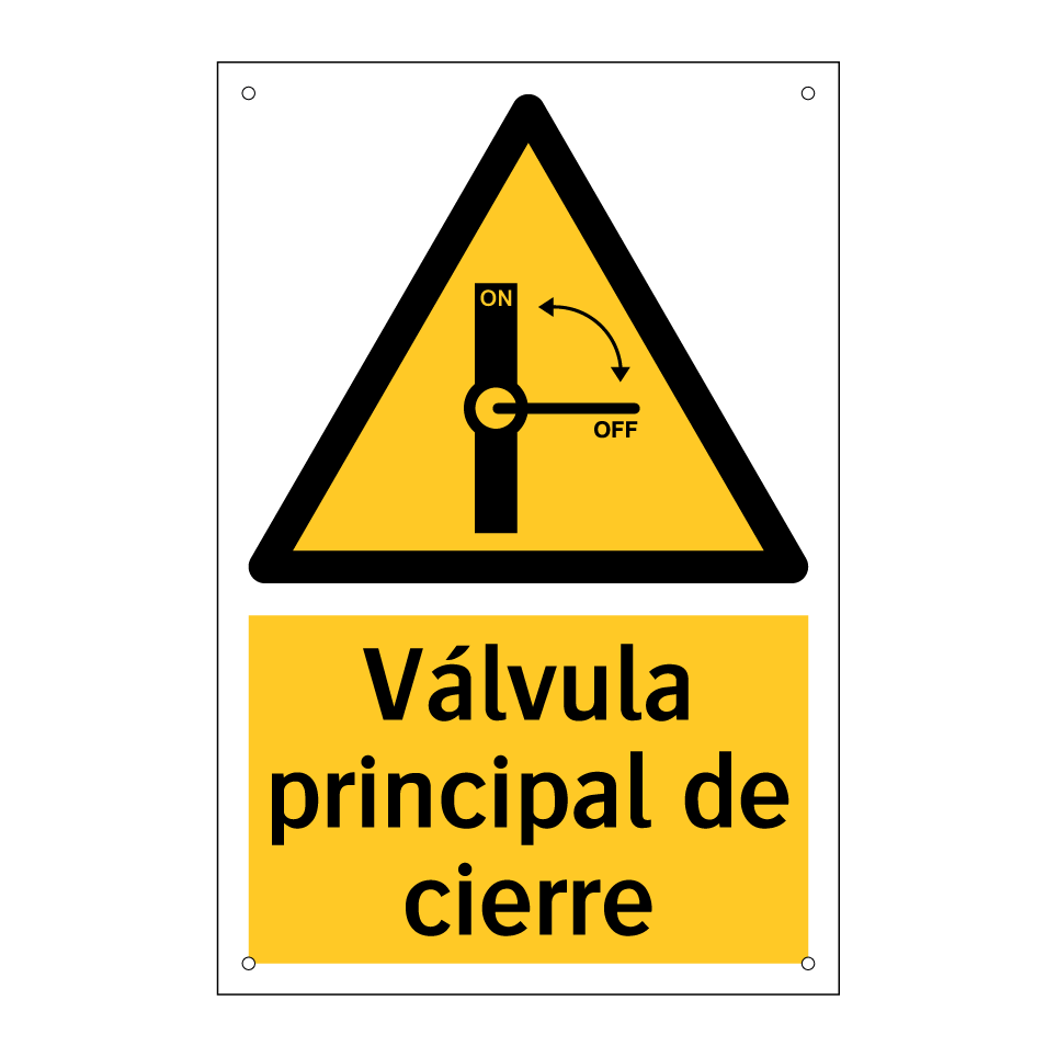 Válvula principal de cierre