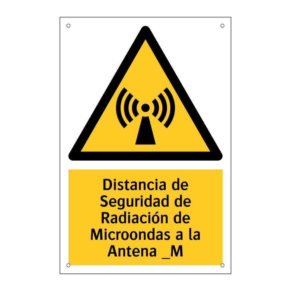 Distancia de Seguridad de Radiación de Microondas a la Antena _M