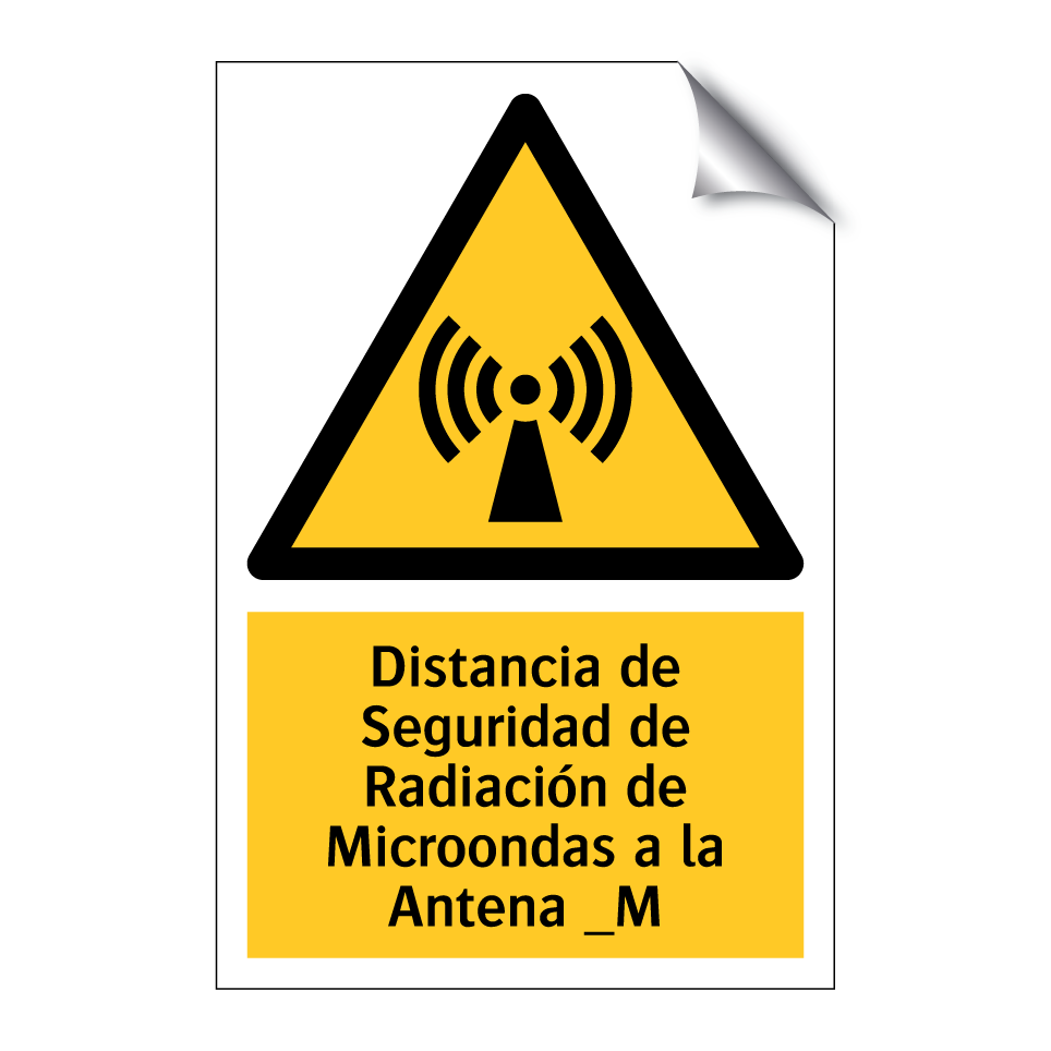 Distancia de Seguridad de Radiación de Microondas a la Antena _M