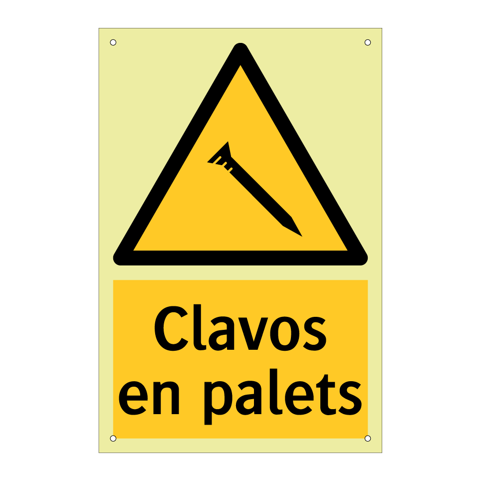 Clavos en palets