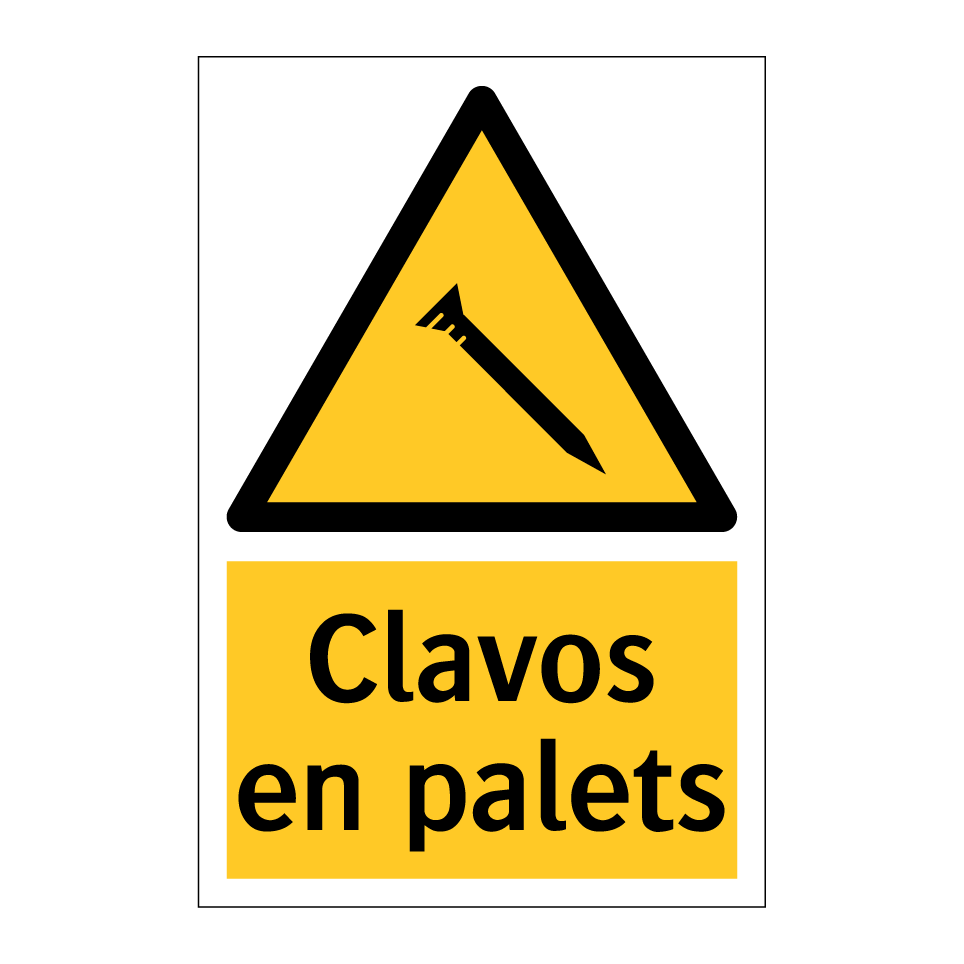 Clavos en palets