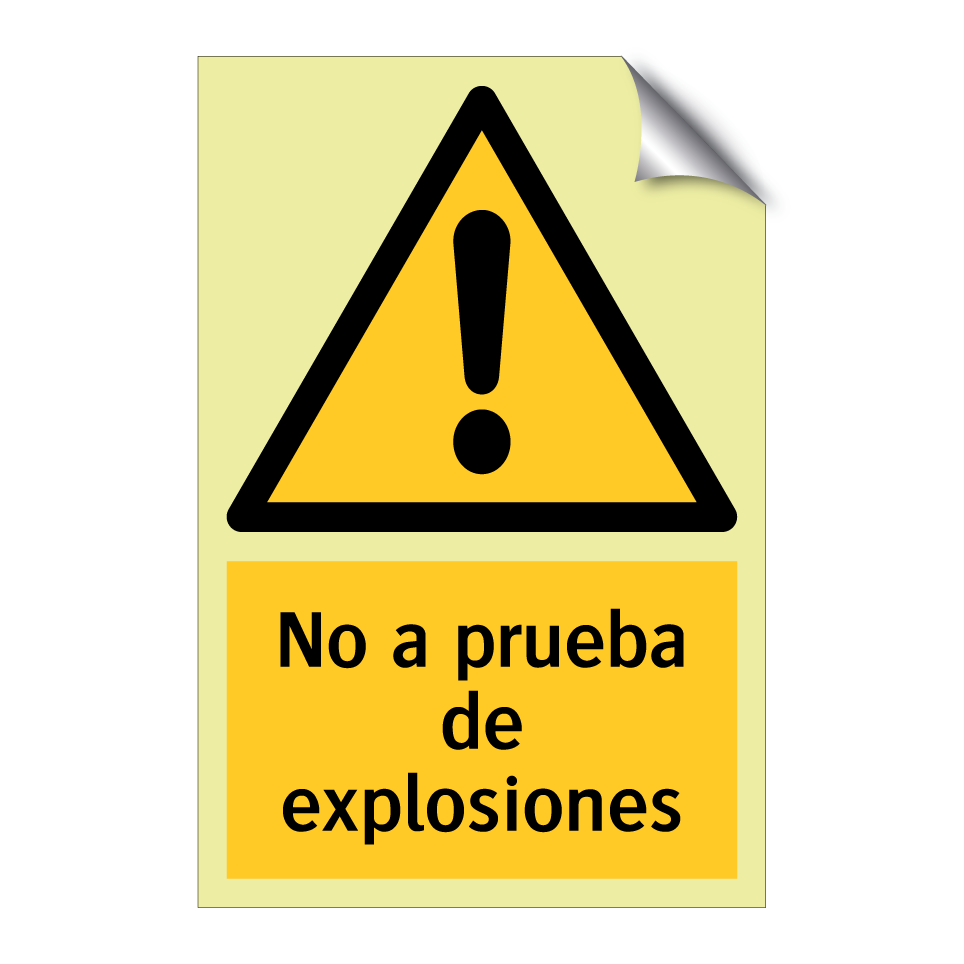 No a prueba de explosiones