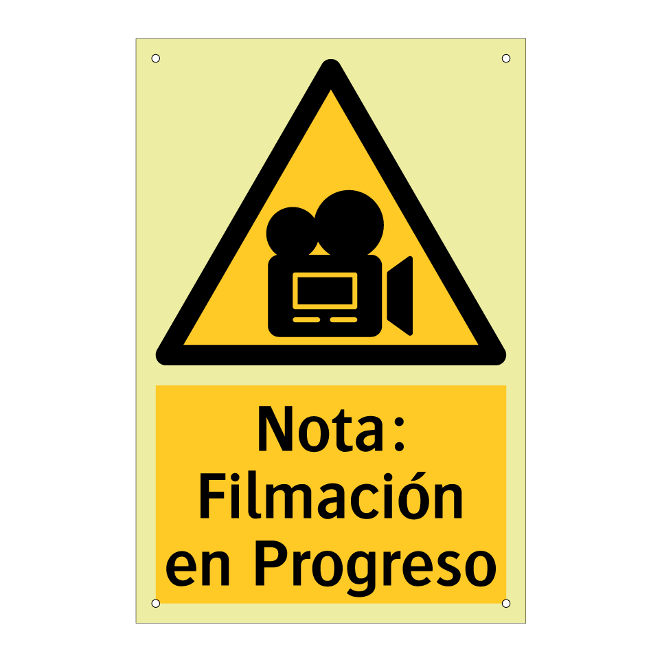 Nota: Filmación en Progreso