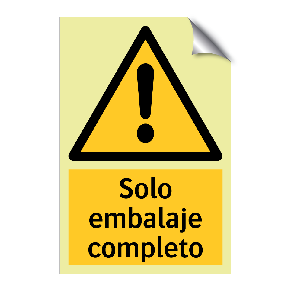 Solo embalaje completo