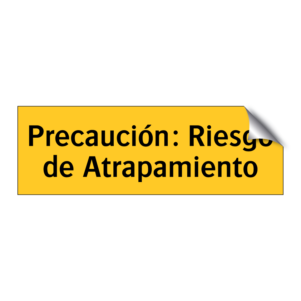 Precaución: Riesgo de Atrapamiento