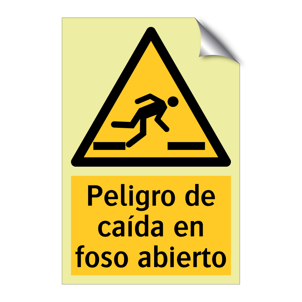 Peligro de caída en foso abierto