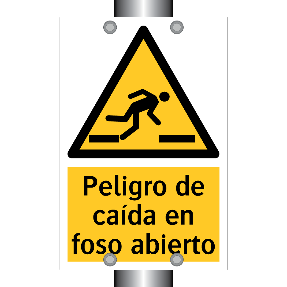 Peligro de caída en foso abierto