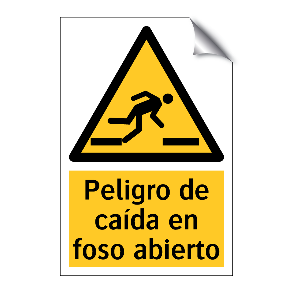 Peligro de caída en foso abierto